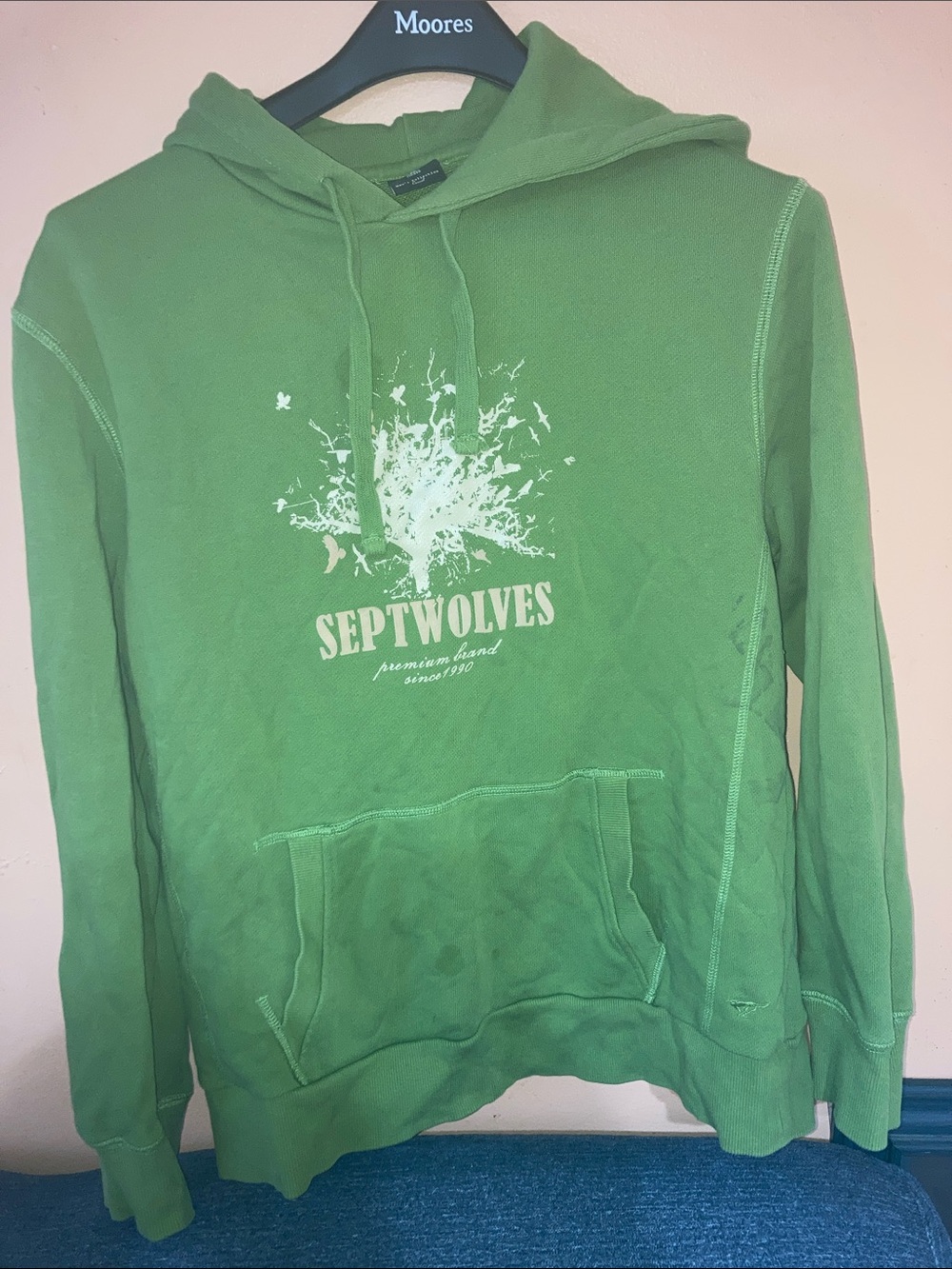 Green Pullover Hoodie - Men's Casual Fleece Sweatshirt